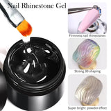 BORN PRETTY 15ml Clear Non Stick Hand Extension Gel 3D Shaping Sculpting Carving Nail Art Solid Hard Gel for Fake Nail