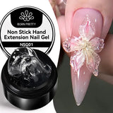 BORN PRETTY 15ml Clear Non Stick Hand Extension Gel 3D Shaping Sculpting Carving Nail Art Solid Hard Gel for Fake Nail
