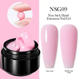 BORN PRETTY 15ml Clear Non Stick Hand Extension Gel 3D Shaping Sculpting Carving Nail Art Solid Hard Gel for Fake Nail