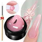 BORN PRETTY 15ml Clear Non Stick Hand Extension Gel 3D Shaping Sculpting Carving Nail Art Solid Hard Gel for Fake Nail