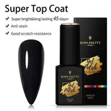 Milky Pink Rubber Base Gel Nail Polish – Glitter 15ml UV LED - 03 Super Top Coat