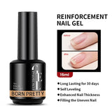 Milky Pink Rubber Base Gel Nail Polish – Glitter 15ml UV LED