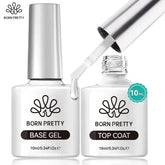 BORN PRETTY Super Top Coat and Base Gel Nail Polish for Gel Polish Semi-permanent Varnish Rubber Top Coat 10ml Nail