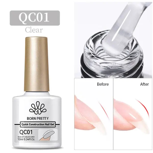 BORN PRETTY Super Top Coat and Base Gel Nail Polish for Gel Polish Semi-permanent Varnish Rubber Top Coat 10ml Nail