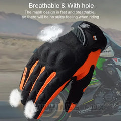 Breathable Full-Finger Motorcycle Racing Gloves – Anti-Skid & Durable - Himpall