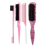 Bristle Slick Back for S Hair Brushleek Ponytail Bun and Edges