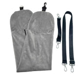 Long-Distance Airplane Portable U-Shaped Pillow - Gray / 96x18