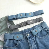 Invisible Belt Canvas Adjustable Elastic Knitted Secure Comfort Fit