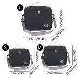 Oxford Cloth Insulated Lunch Box Bag with Shoulder Strap