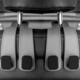Car Seat Back Bag Headrest Hooks Hanger - grey 2 pcs