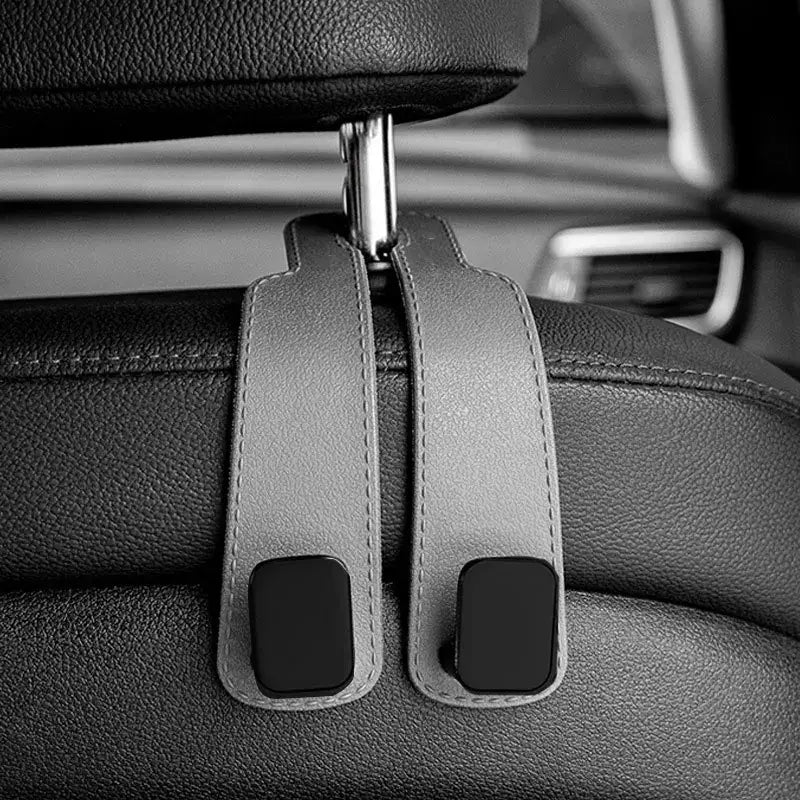 Car Headrest Hooks Hanger for Bags Seat Back Organizer Holder Clips Auto Fastener Hooks Car St - grey 1 pcs