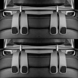 Car Seat Back Bag Headrest Hooks Hanger - grey 4 pcs