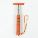 Multi Functional Rearview Mirror Wiper Stainless Steel Mist Remover - orange