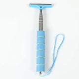 Multi Functional Rearview Mirror Wiper Stainless Steel Mist Remover - blue