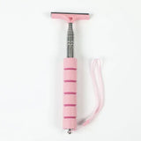 Multi Functional Rearview Mirror Wiper Stainless Steel Mist Remover - pink