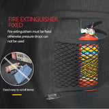 Car Trunk Mesh Organizer Car Tail Storage Net Seat Back Pocket Universal Trunk Bag Auto Magic Tape Network Interior