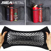 Car Trunk Mesh Organizer Car Tail Storage Net Seat Back Pocket Universal Trunk Bag Auto Magic Tape Network Interior