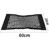 Car Trunk Mesh Organizer Car Tail Storage Net Seat Back Pocket Universal Trunk Bag Auto Magic Tape Network Interior