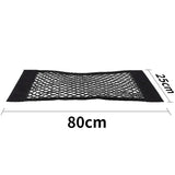 Car Trunk Mesh Organizer Car Tail Storage Net Seat Back Pocket Universal Trunk Bag Auto Magic Tape Network Interior