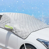 Car Windshield Sun Shade – Reflective Aluminum Cover for Snow Ice Frost Rain & Dust Protection (Universal Fit)