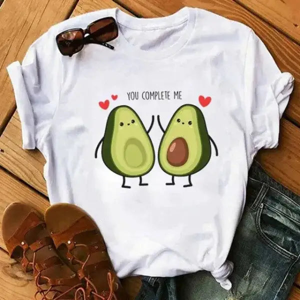 Cartoon Avocado T-Shirt for Trendy and Quirky Avocado Apparel - Himpall