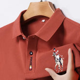 Casual Embroidered Polo Type Shirt Summer Fashion Top