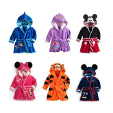 Kids Warm Disney Flannel Pajamas with Hooded Animal Winter Style