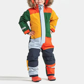 Children Ski Jumpsuit Ski Suit Boys Girls Autumn Winter Windproof Warm Outdoor Fleece Jacket Pants Kids Skiing