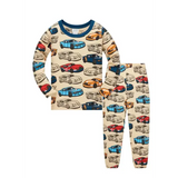 100% Cotton Kids Pajama Set – Cartoon Car Sleepwear for Boys 1-8 Years - p1031-2 / 4-5years / CHINA