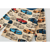 100% Cotton Kids Pajama Set – Cartoon Car Sleepwear for Boys 1-8 Years