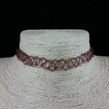 Vintage Elastic Tattoo Chokers Necklaces Occasion Party Jewelry - 03