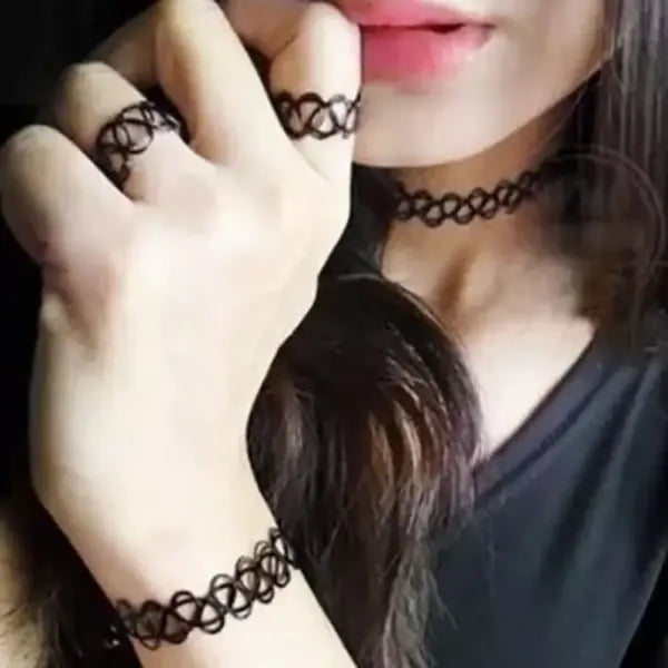 Vintage Elastic Tattoo Chokers Necklaces Occasion Party Jewelry