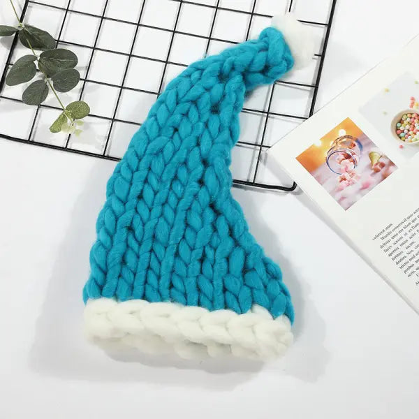 Christmas Plush Hat With Pompom Cute Winter Hat For Women Men Child - Green / Adult - Winter Hat