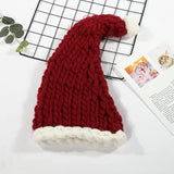 Christmas Plush Hat With Pompom Cute Winter Hat For Women Men Child - Wine red / Adult - Winter Hat