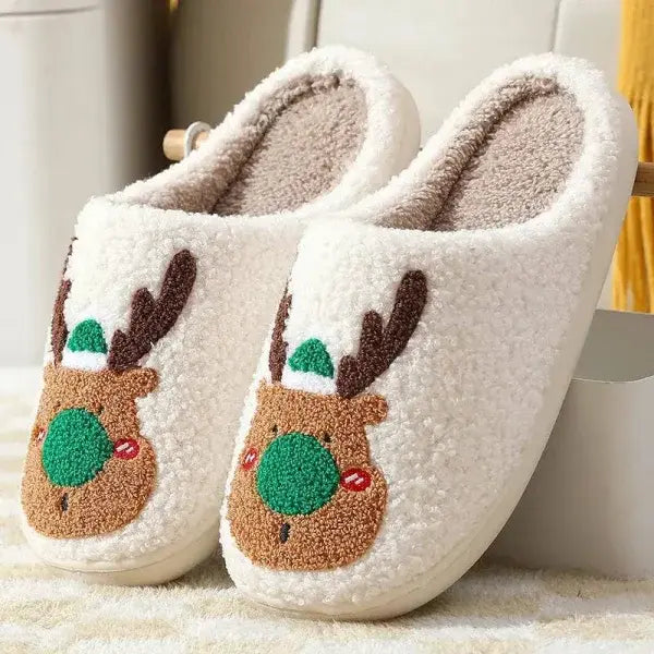 Christmas Shoes and Cozy Winter Slippers for Holiday Footwear - Green / 37to38