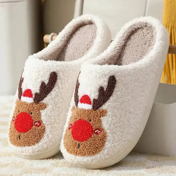 Christmas Shoes and Cozy Winter Slippers for Holiday Footwear - Red / 37to38