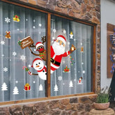 Christmas Window Stickers Merry Christmas Decorations for Home 2025 Christmas Wall Sticker Kids Room New Year