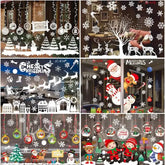 Christmas Window Stickers Christmas Wall Sticker Kids Room Wall Decals Merry Christmas Decorations For Home New Year