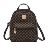 Classic Women Backpack PU Leather Fashion School Bags Female - China Mainland / Pink