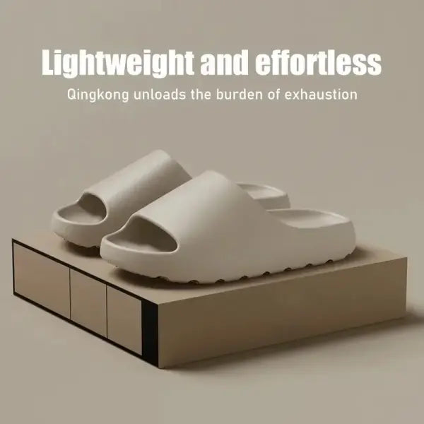 Coconut Cloud Slippers – Thick-Soled Soft EVA Slides for Men & Women