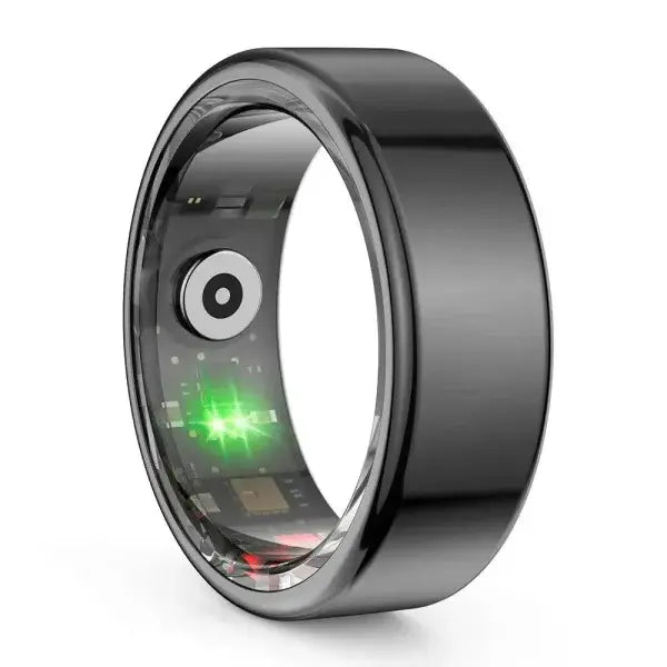 COLMI R02 Smart Titanium Health Monitoring Ring for Advanced Wellness - Black / 8