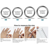 COLMI R11 Ceramic Smart Ring for Men Fidget Spinner Anxiety Relieve Ring with Charging Case Health Monitor 5ATM