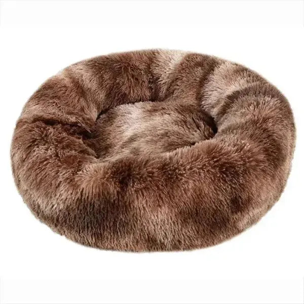 Comfortable Coral Fleece Round Pet Bed for Your Furry Friend