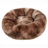 Comfortable Coral Fleece Round Pet Bed for Your Furry Friend