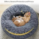 Comfortable Coral Fleece Round Pet Bed for Your Furry Friend