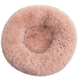Comfortable Coral Fleece Round Pet Bed for Your Furry Friend