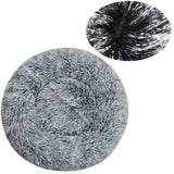 Comfortable Coral Fleece Round Pet Bed for Your Furry Friend