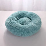 Comfortable Coral Fleece Round Pet Bed for Your Furry Friend - Green / 40CM