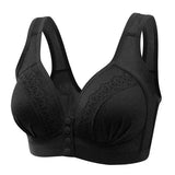 Comfortable Cotton Bra with Seamless Support for Everyday Wear - black / One Size / 46