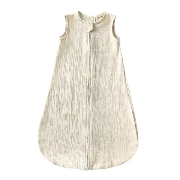 Comfortable Cotton Linen Baby Sleeping Bag in Linen Vest Style - Himpall
